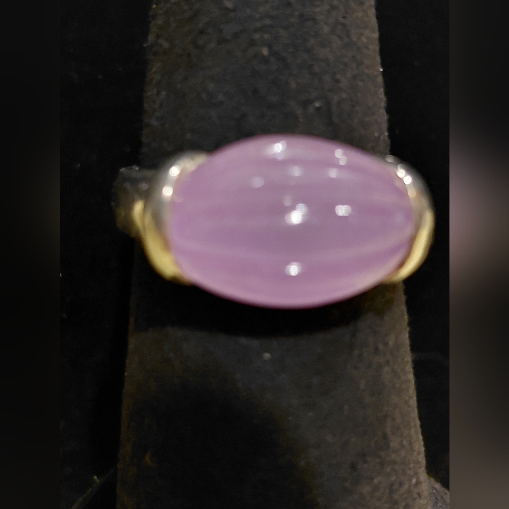 Elegant Lavender SS Ring Size 7
